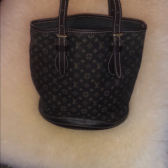 Louis Vuitton Handbags - Louis Vuitton Ebene Monogram Mini Lin Bucket Bag